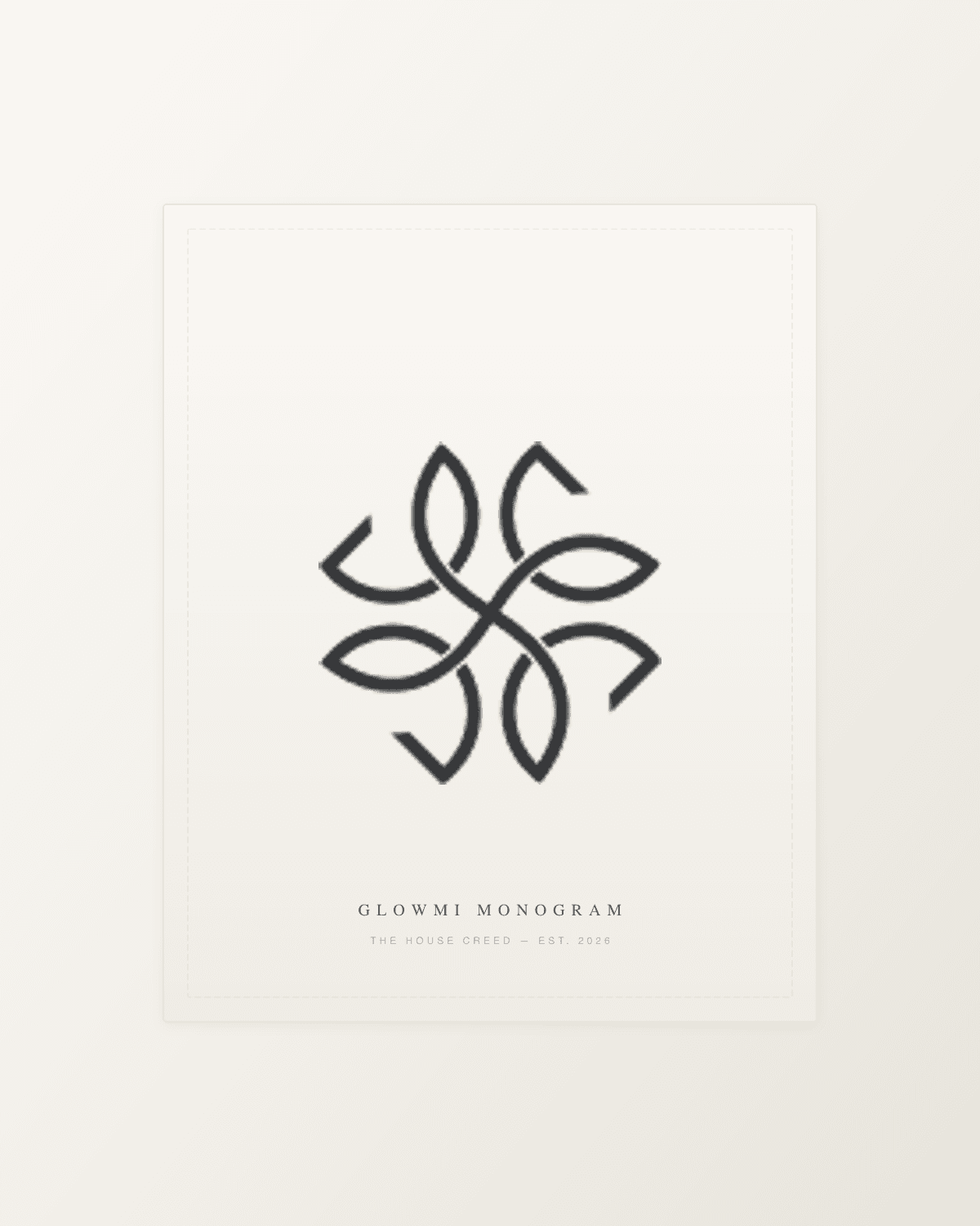 Glowmi House Monogram Emblem artwork